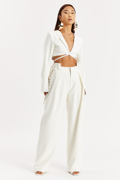Off-White Cropped Blazer