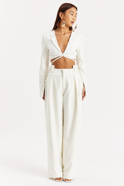 Off-White Cropped Blazer