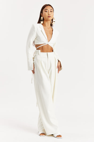 Off-White Cropped Blazer