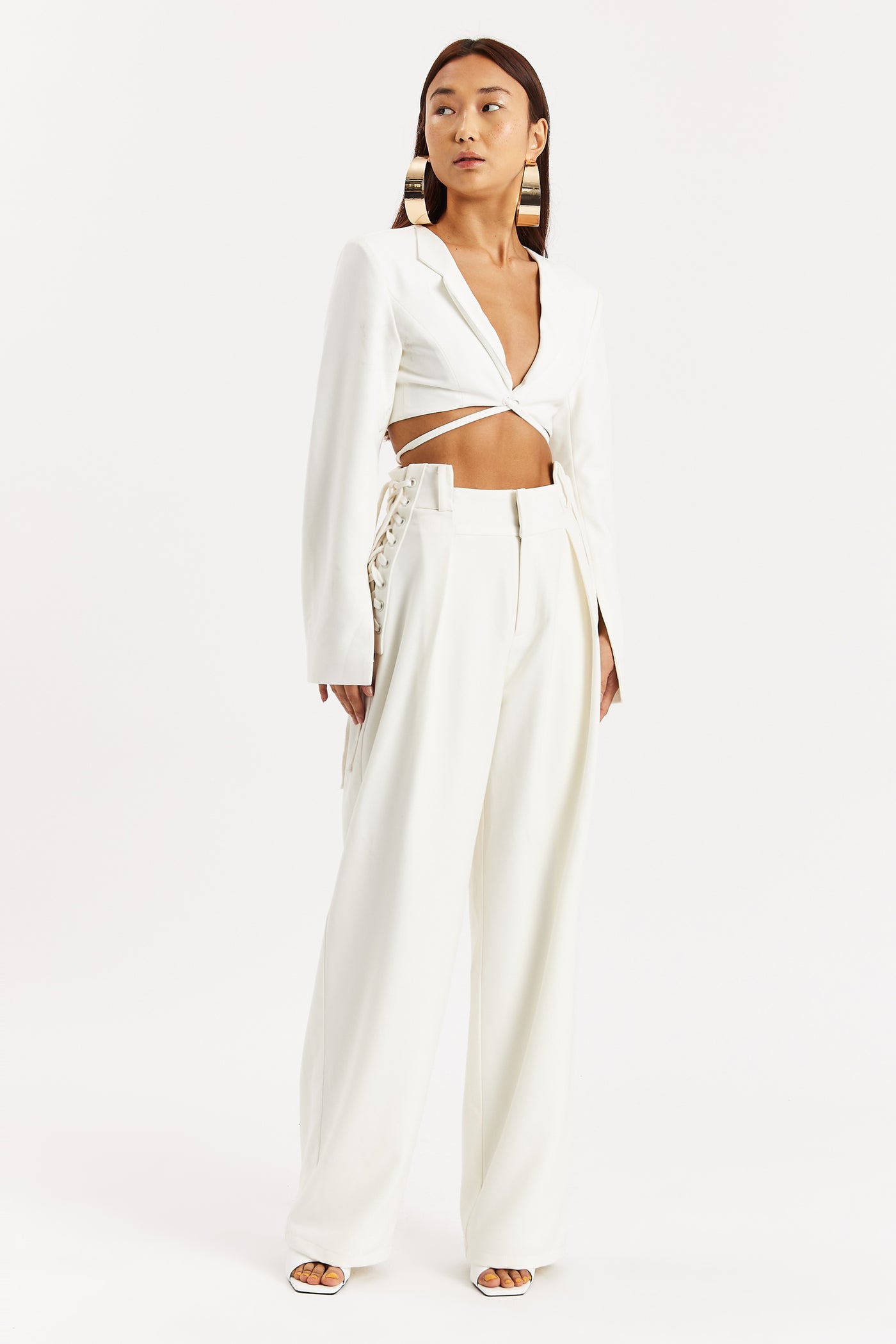Off-White Cropped Blazer