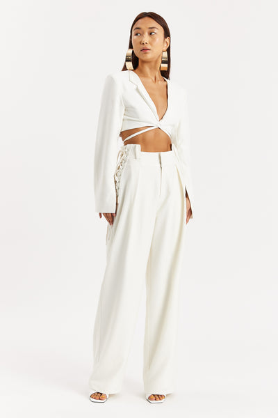 Off-White Cropped Blazer