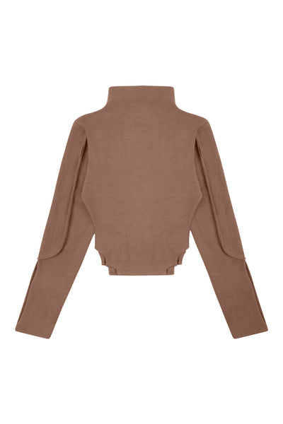 Coca Ribbed Turtleneck