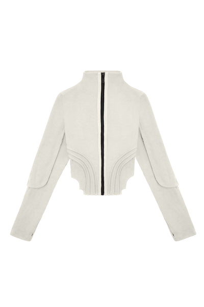 Off-White Ribbed Turtleneck